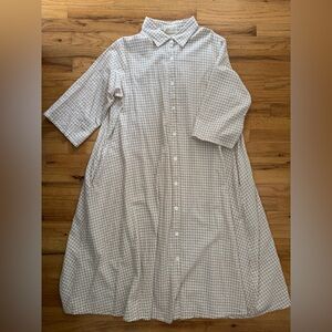 STATE Beige Checkered Shirt